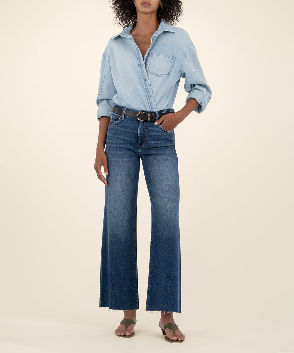 Meg High Rise Wide Leg, Petite in Inexhaustible Wash
