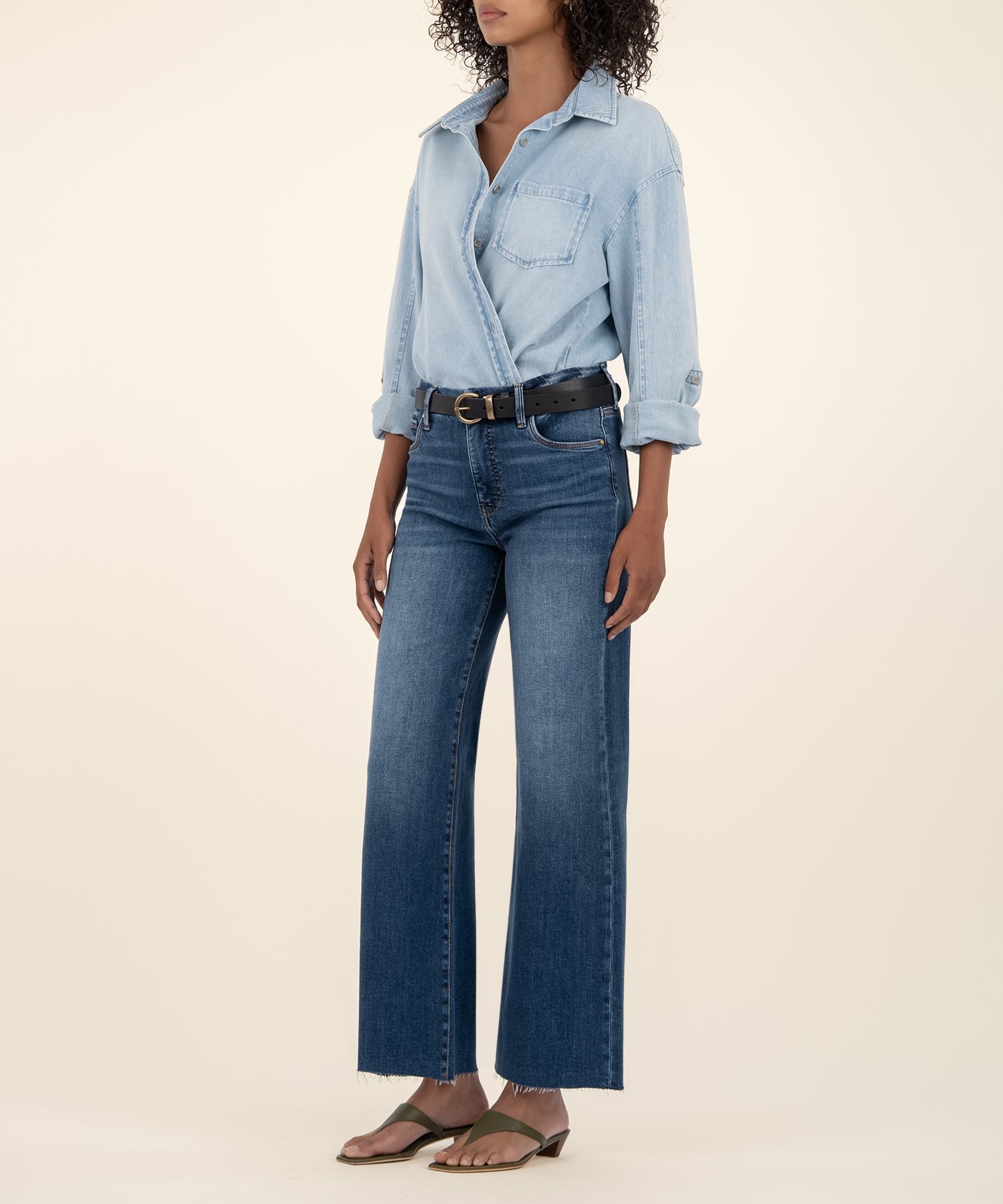 Meg High Rise Wide Leg, Petite in Inexhaustible Wash