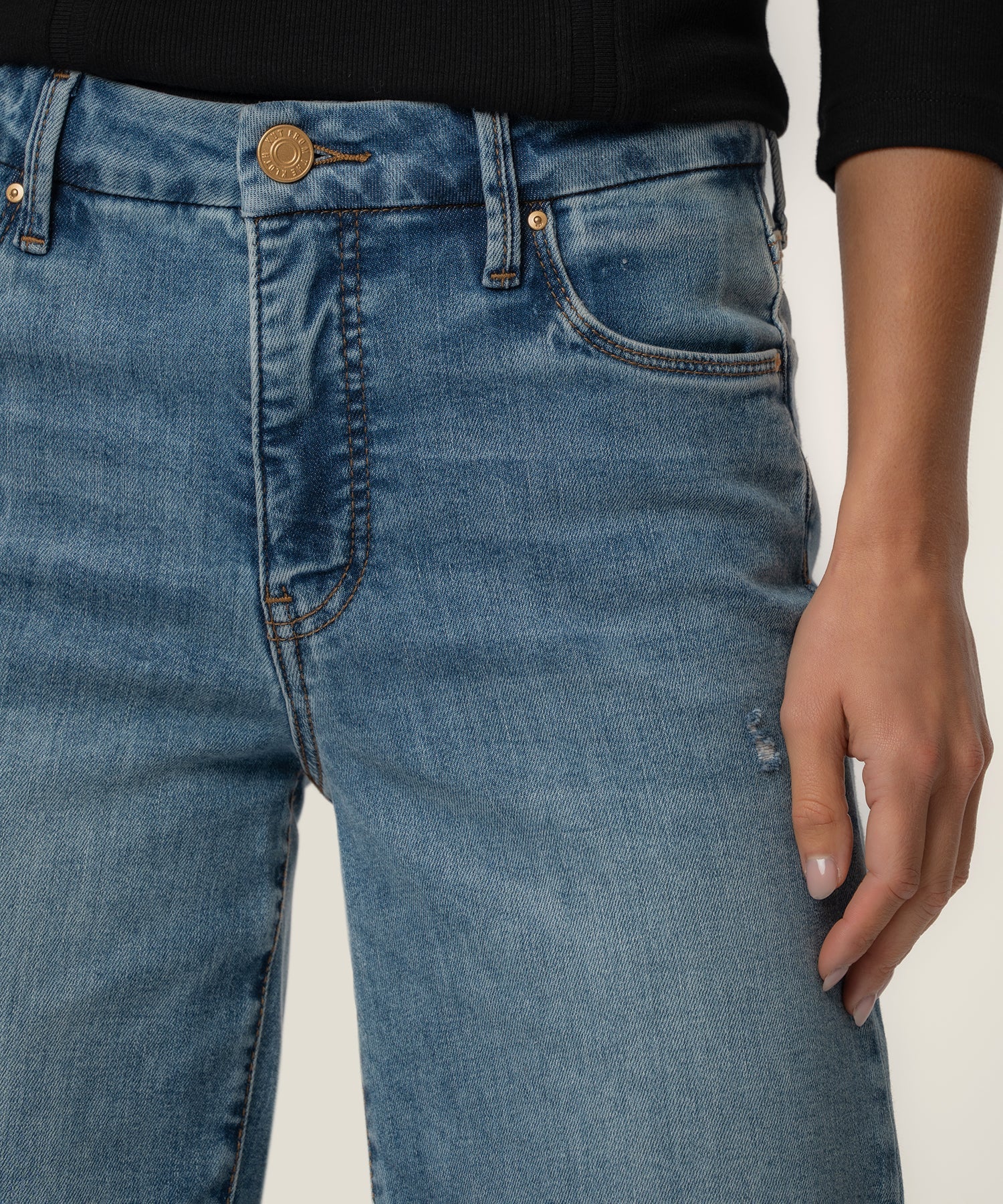 Meg High Rise Wide Leg, Petite in Regent Wash