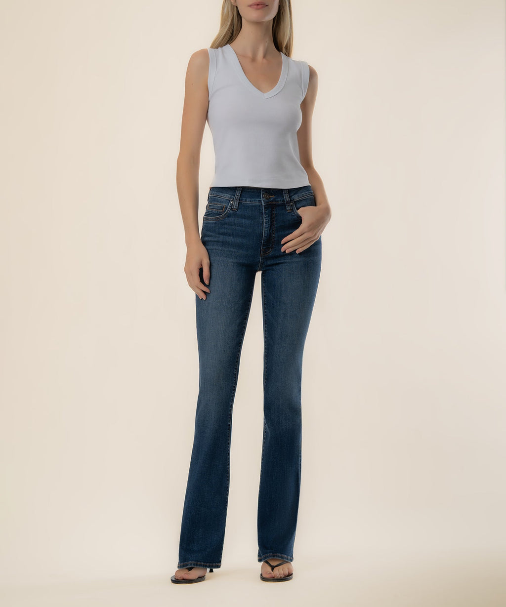 Natalie High Rise Bootcut, Petite in Allied Wash