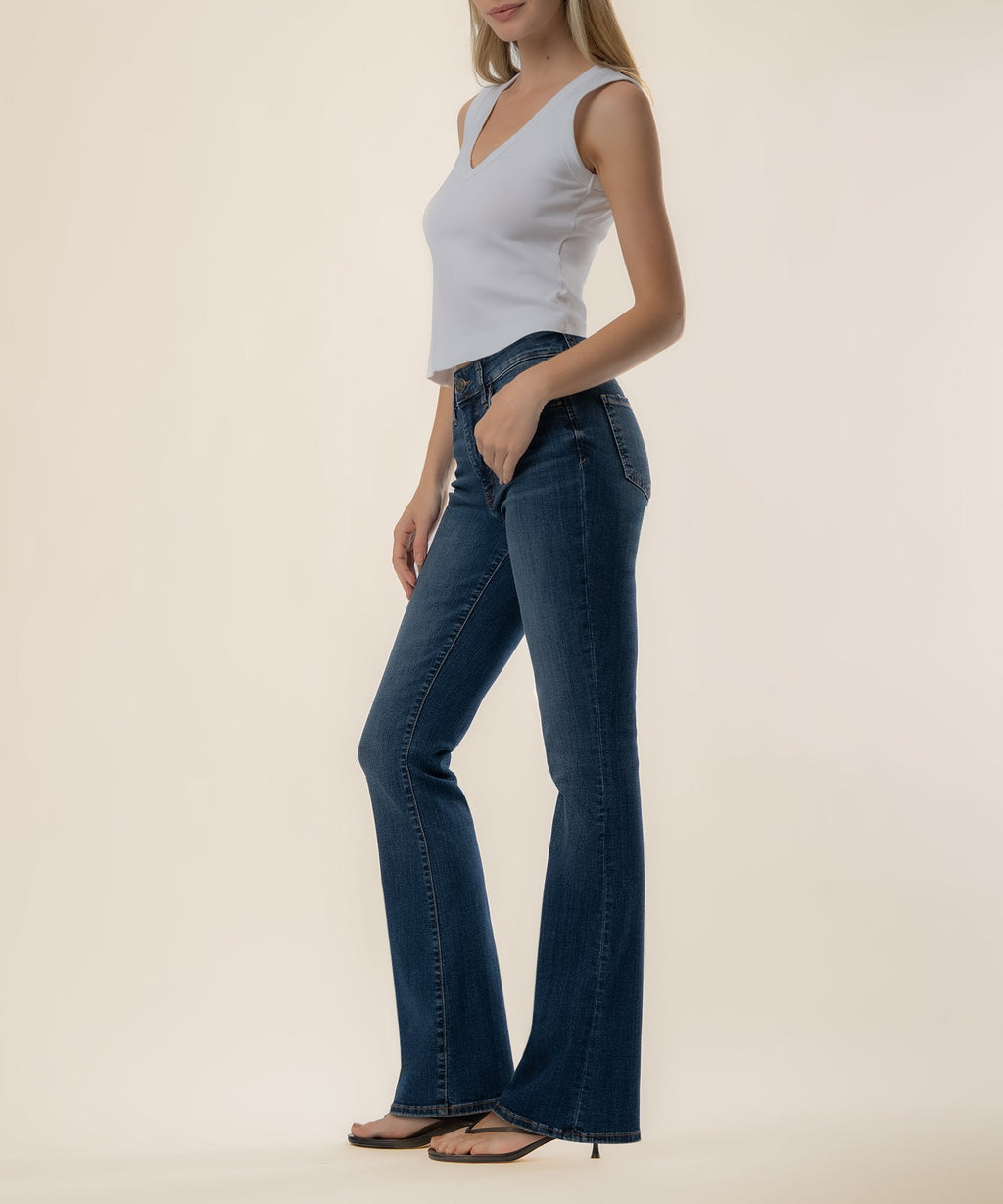 Natalie High Rise Bootcut, Petite in Allied Wash