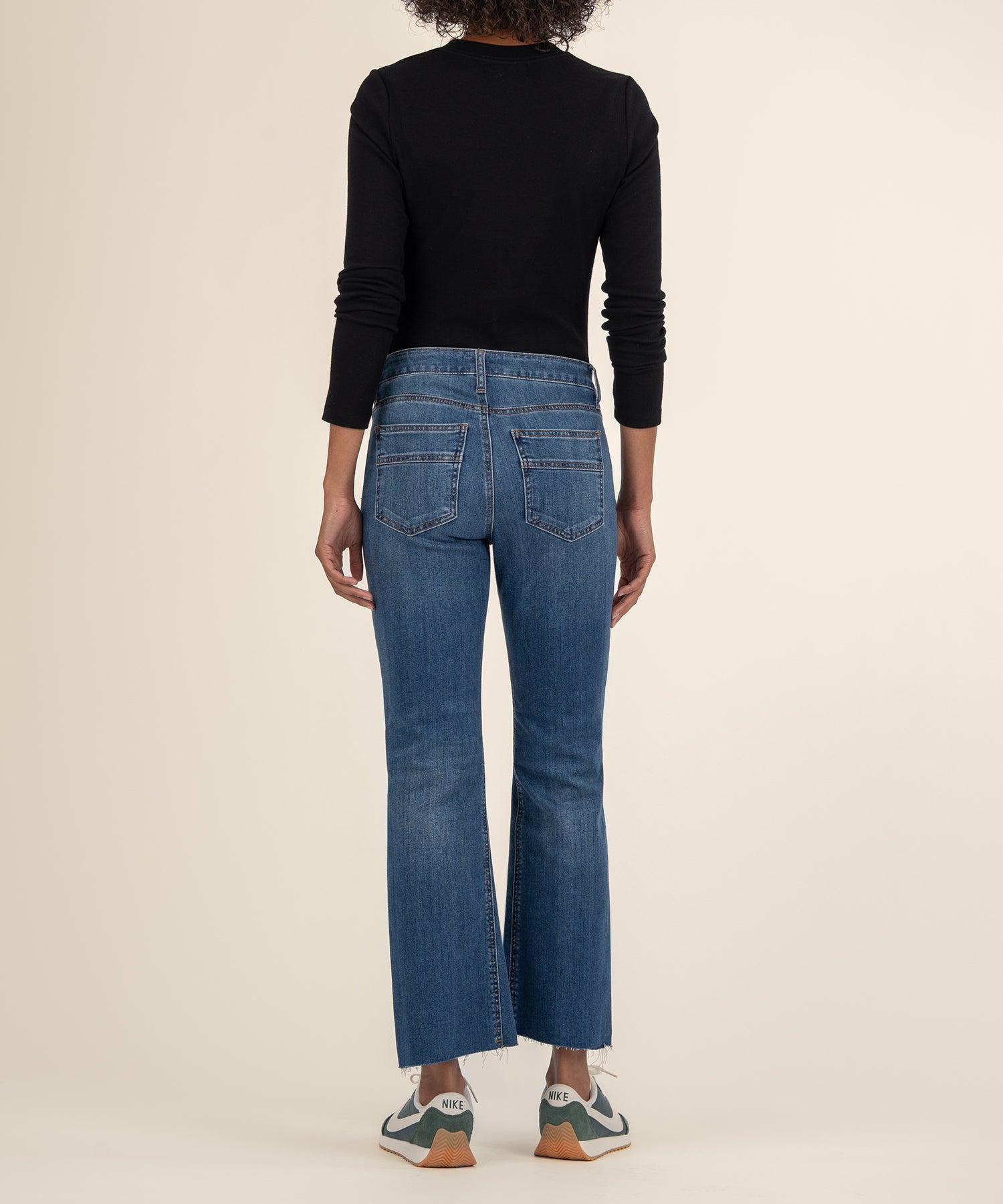 Kelsey High Rise Ankle Flare, Petite in Unbreakable Wash