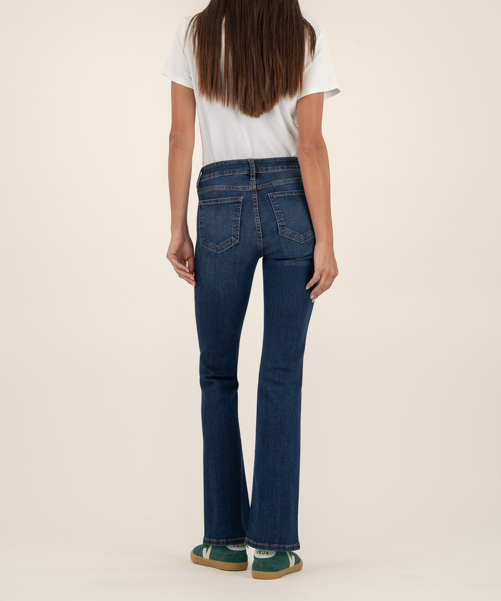 Natalie Mid Rise Bootcut, Petite in Monument Wash